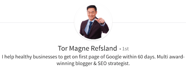 Tor Magne Refsland - LinkedIn Profile Headline