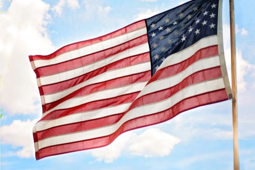It's all about red, white and blue on US Independence Day