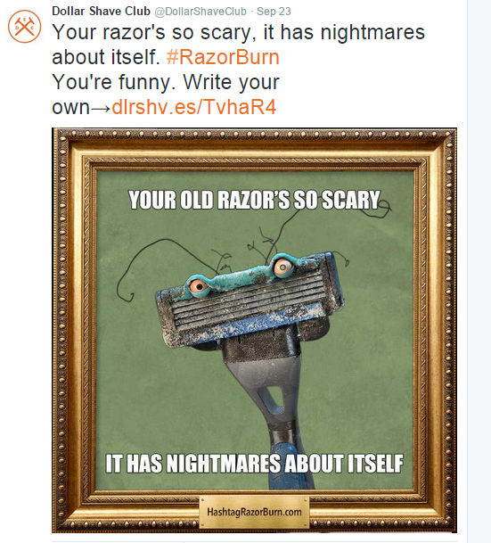 Dollar Shave Club razor meme