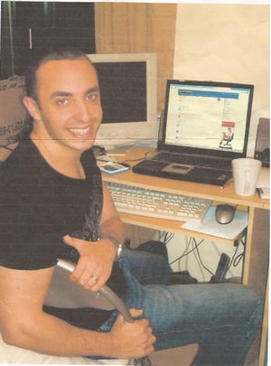 Gavin developing the first version of Sendible in 2008