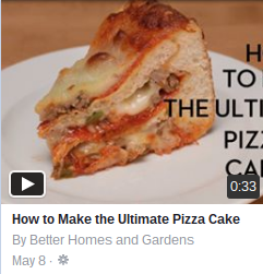 how to make ultimate pizza cake video