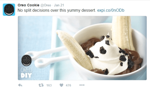 Delicious dessert by Oreo Cookie's (on Twitter)