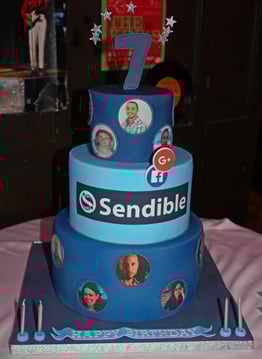 Sendible 7th anniversary cake