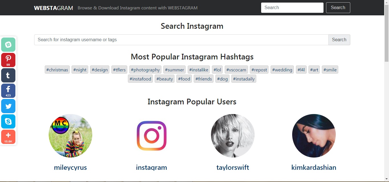 Use Webstagram to create an RSS feed for Instagram