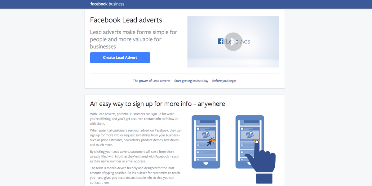 Facebook Lead adverts