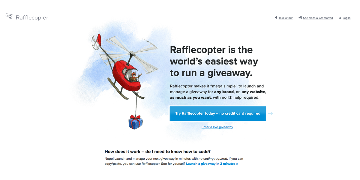 Rafflecopter - giveaway software