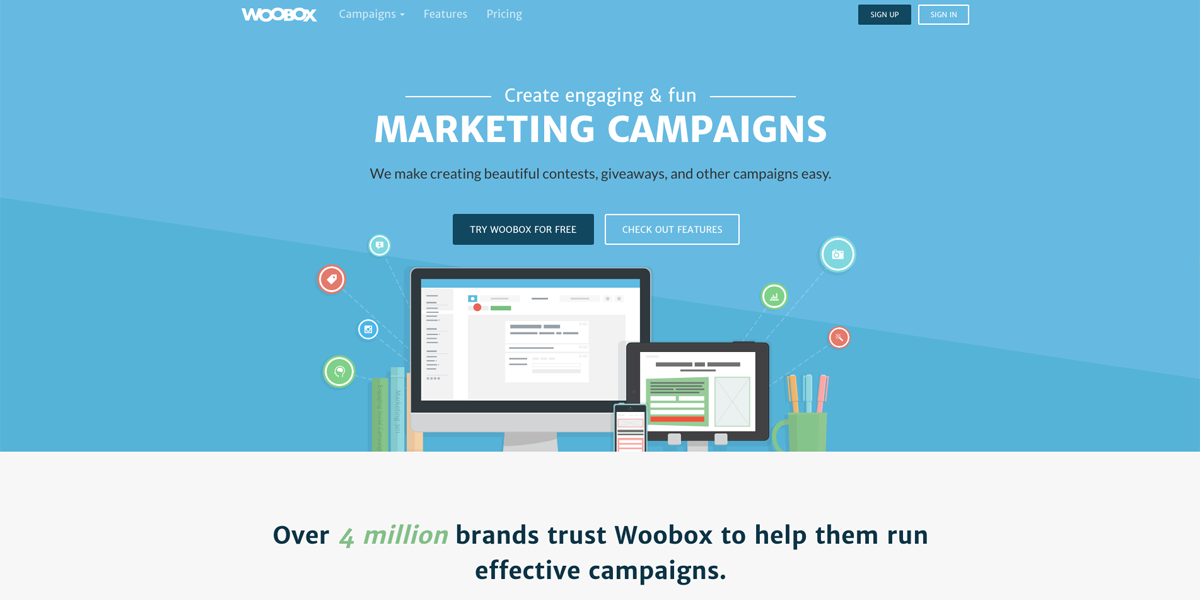 Woobox campaign creator