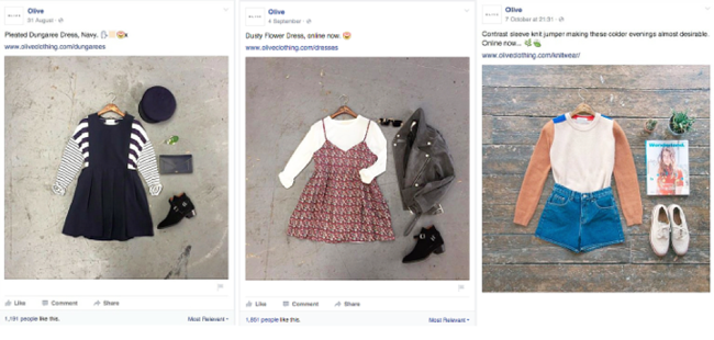 Olive Clothing brand sets a good example for retailers on Facebook