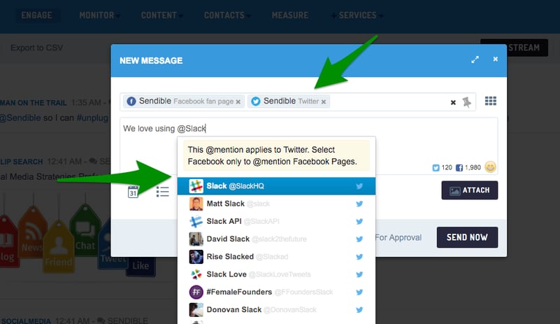 Twitter default tagging