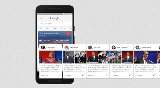First Google Posts for the US election