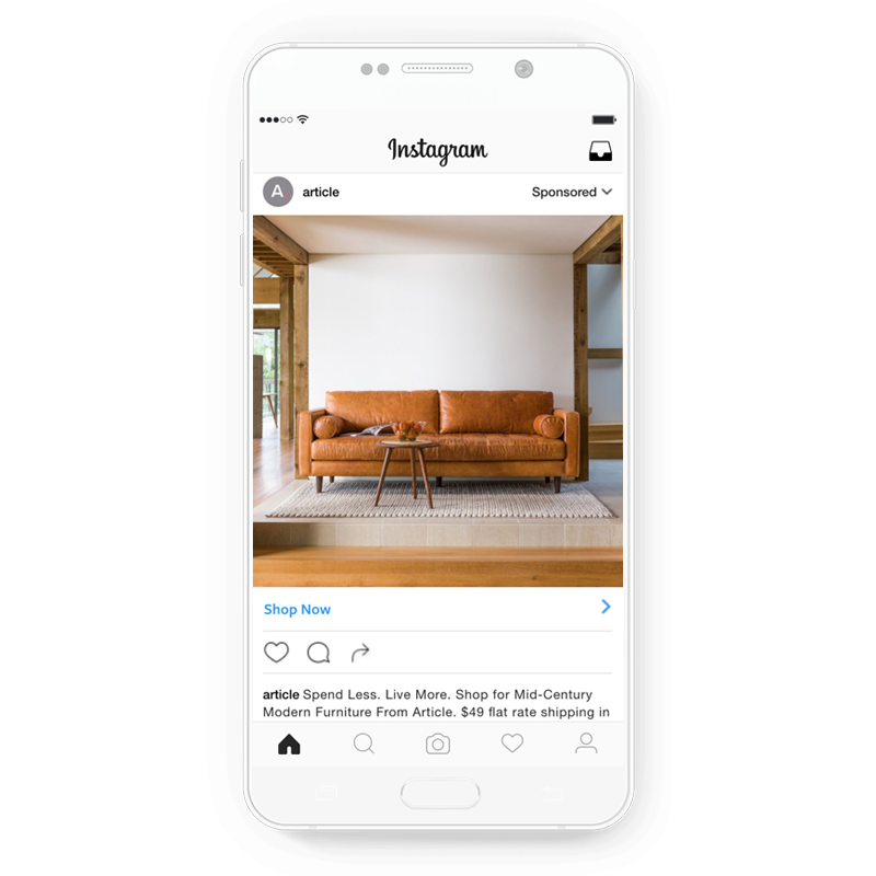 Instagram ad by Article