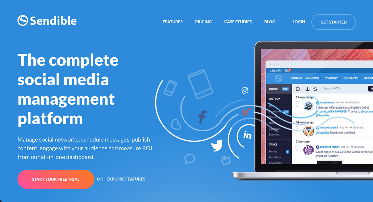 The complete social media management tool for digital agencies - Sendible