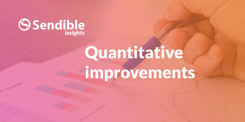 Quantitative improvements of our website redesign