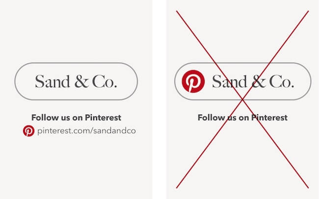 how to create CTAs with the Pinterest logo