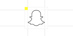 Snapchat logo clear space