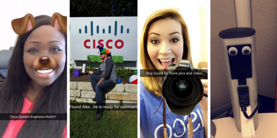 Employees taking over Cisco's Snapchat profile