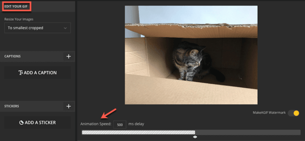Make A GIF tutorial - editing