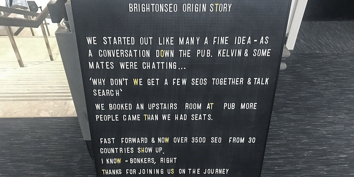 brightonseo origin story