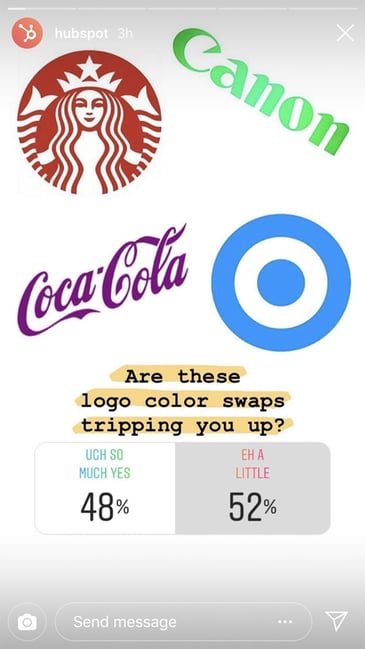 ig stories hubspot polls