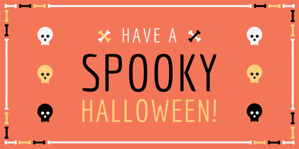 spooky halloween banner