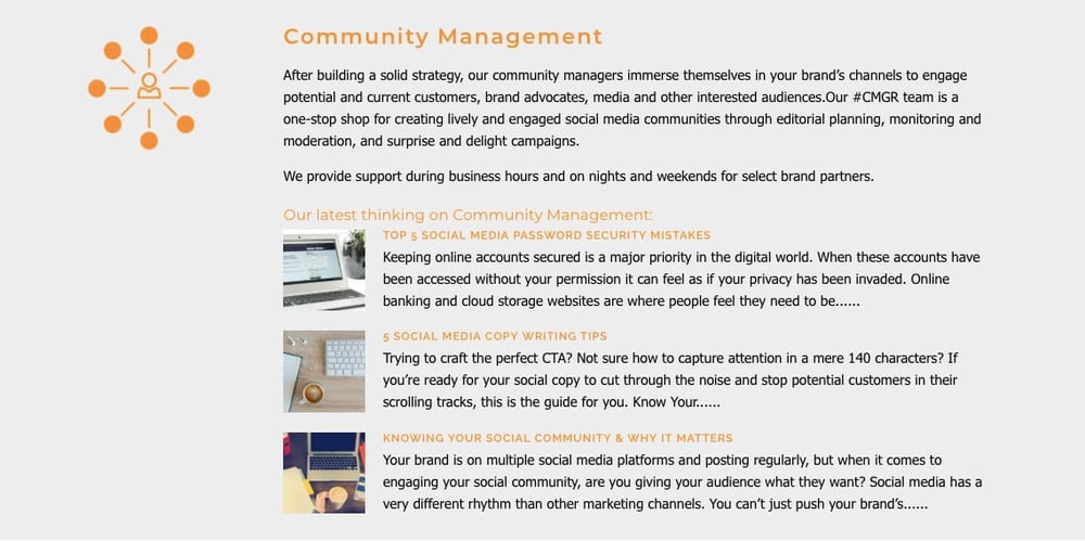 social media management packages