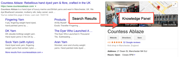 knowledge panel
