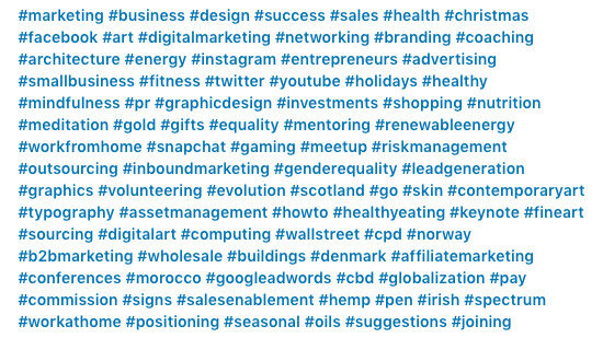 too many linkedin hashtags 