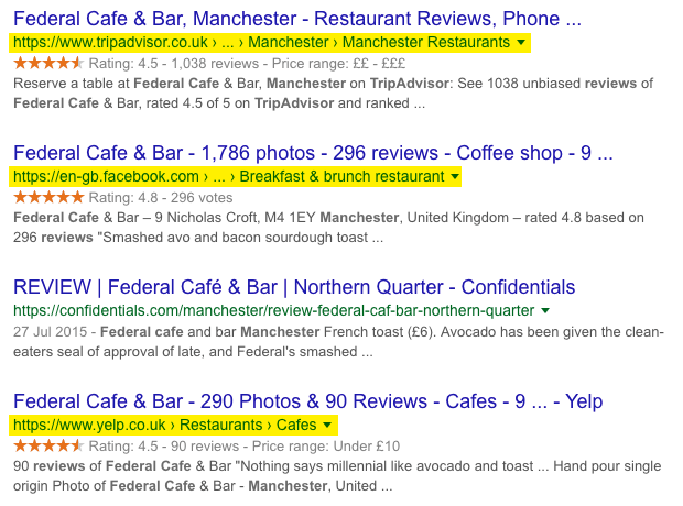 multiple google results