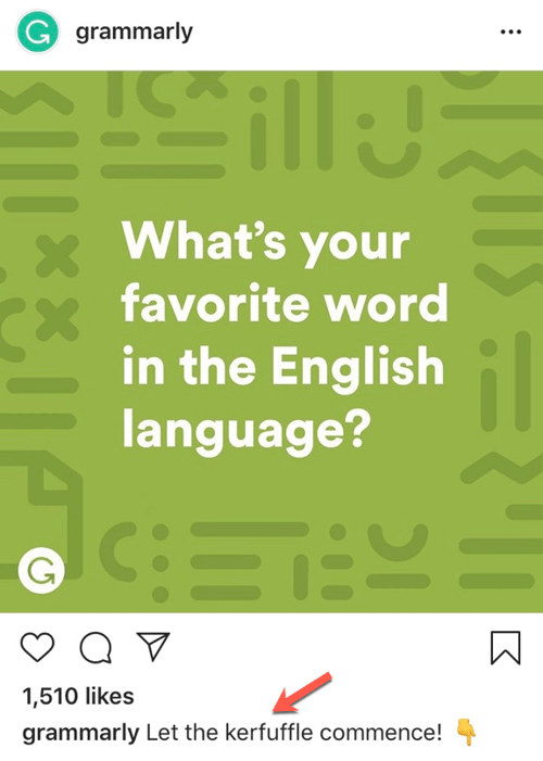 grammarly caption