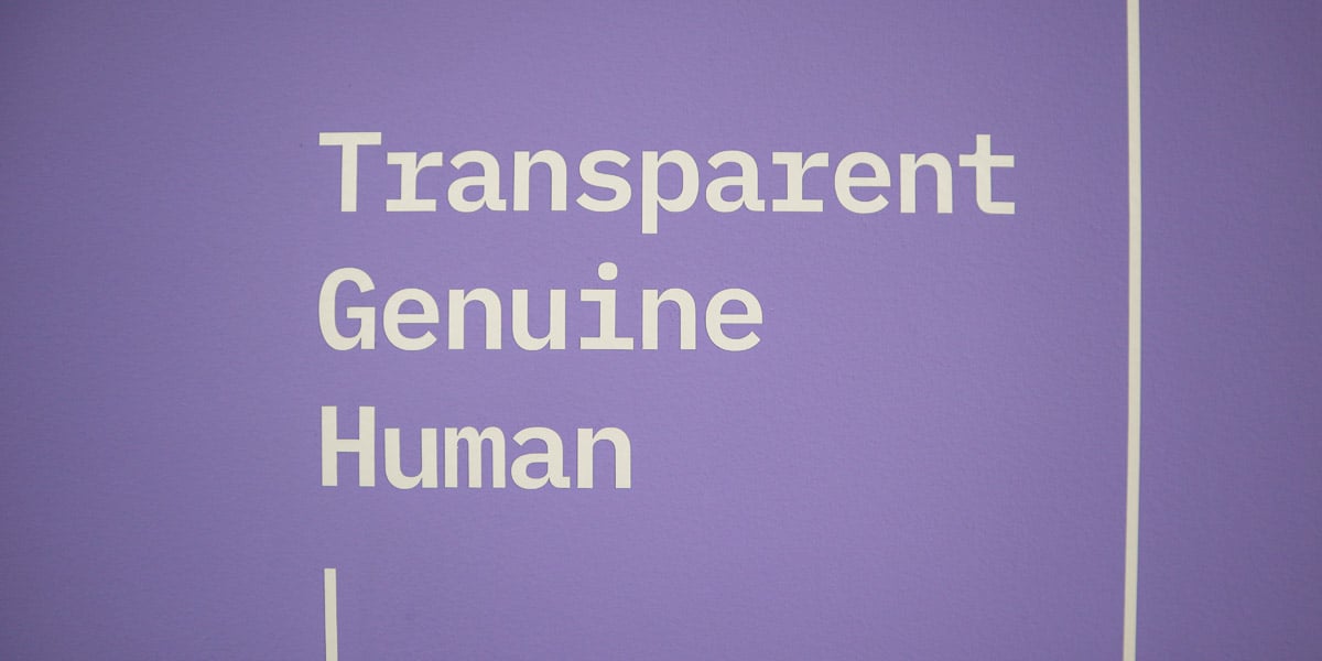 transparent, genuine, human - Sendible's values
