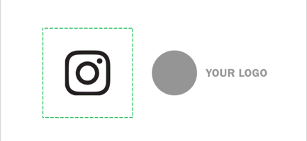 instagram logo do's for spacing