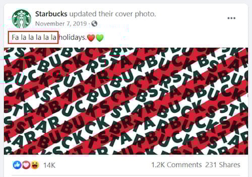 convertible social media tips starbucks christmas