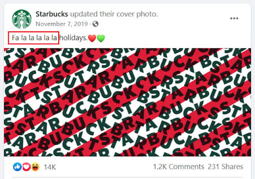 convertible social media tips starbucks christmas