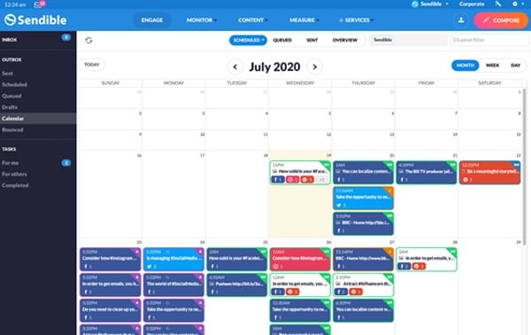 social media for local business sendible calendar