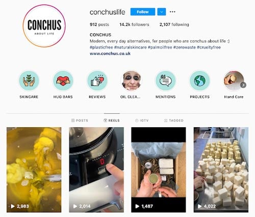 instagram reels conchus