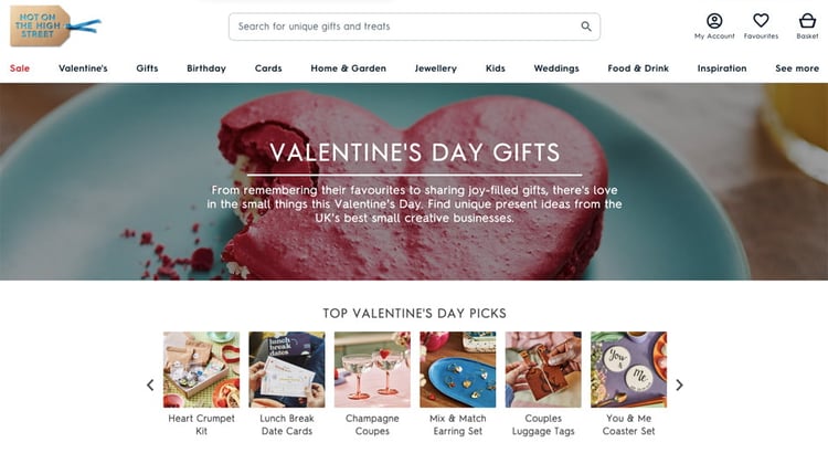 not on the high street category page