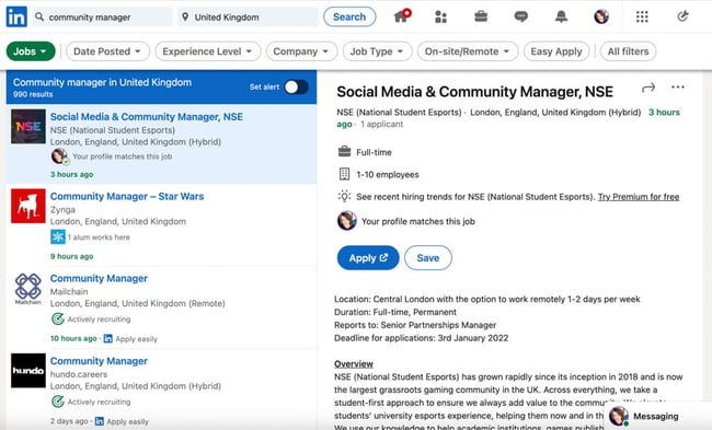 community manager jobs on linkedin