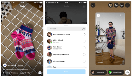 How to repost Reels to Instagram Story