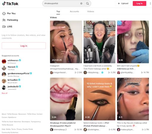 beauty and hair tiktok hashtags