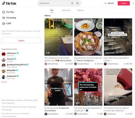 hospitality tiktok hashtags