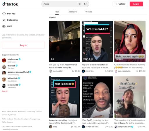 saas tiktok hashtags