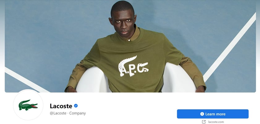 Lacoste Facebook page