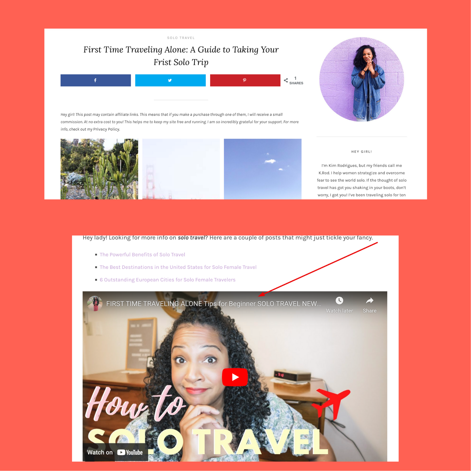 example of multi-channel content distribution from blogger KRod Collective