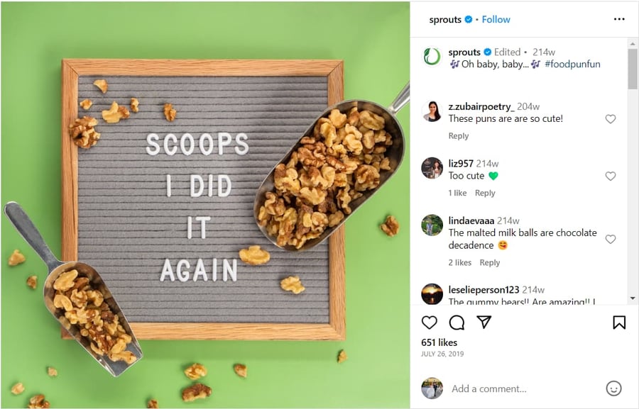 how-to-write-instagram-captions-food-sprouts