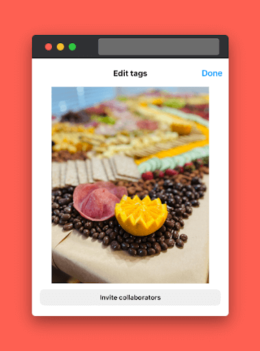 A screenshot of an Instagram post being created