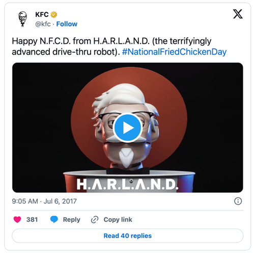 hashtag campaign KFC example