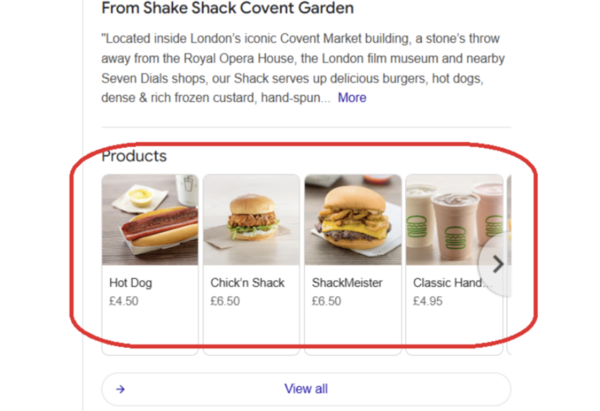 how often should you post to Google business profile Shake Shack example of Google profile
