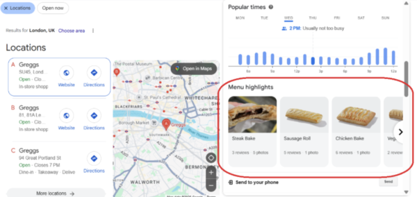 how often should you post to Google business profile sendible on Google Greggs google business profile