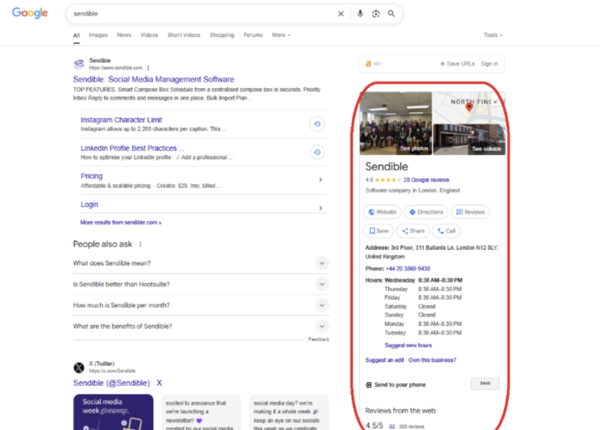 how often should you post to Google business profile sendible on Google Sendible google business profile