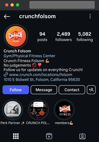 example of crunch folsom